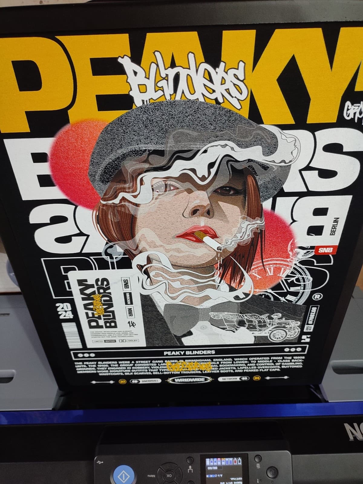 Custom T-shirt displayed on mannequin to showcase print and fit quality